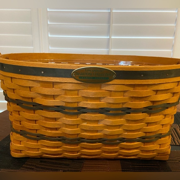 Vintage Longaberger baskets, lot of 6, green, 1990’s-early 2000’s - Picture 15 of 16